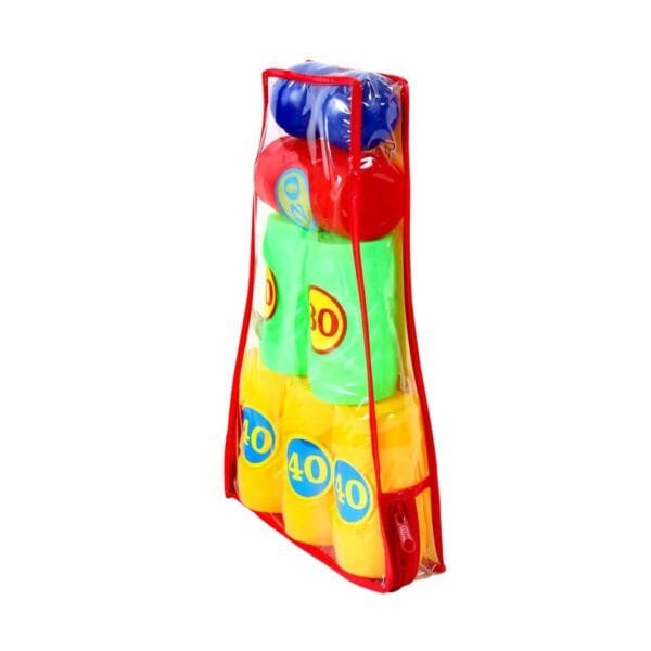 Hitcans Small knock down tower hit ball toy game for boys and girls - Image 4