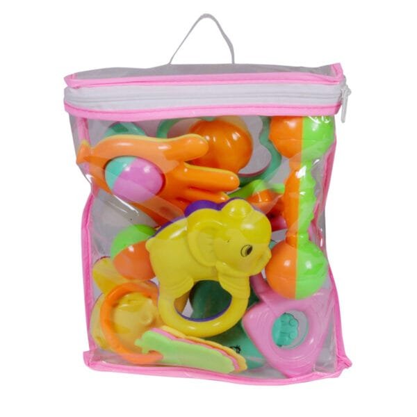 Rattle set 11pcs. Fancy bag