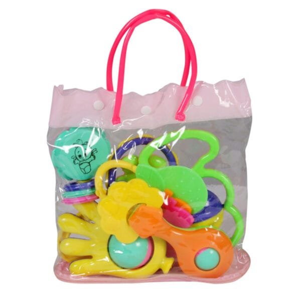 RATTLE SET FANCY BAG 6 PCS
